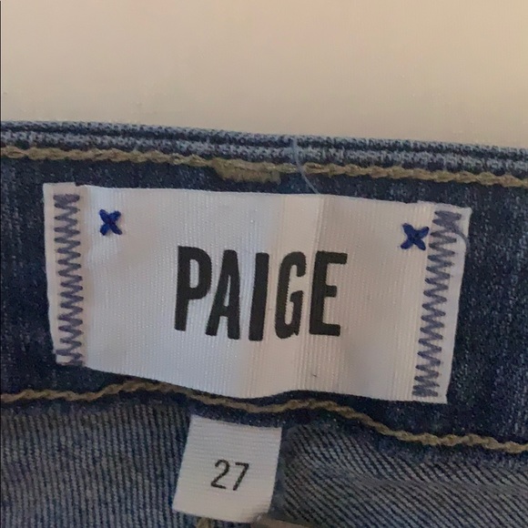 PAIGE Verdugo Ankle Destructed Skinny Jeans 27 - Picture 4 of 6